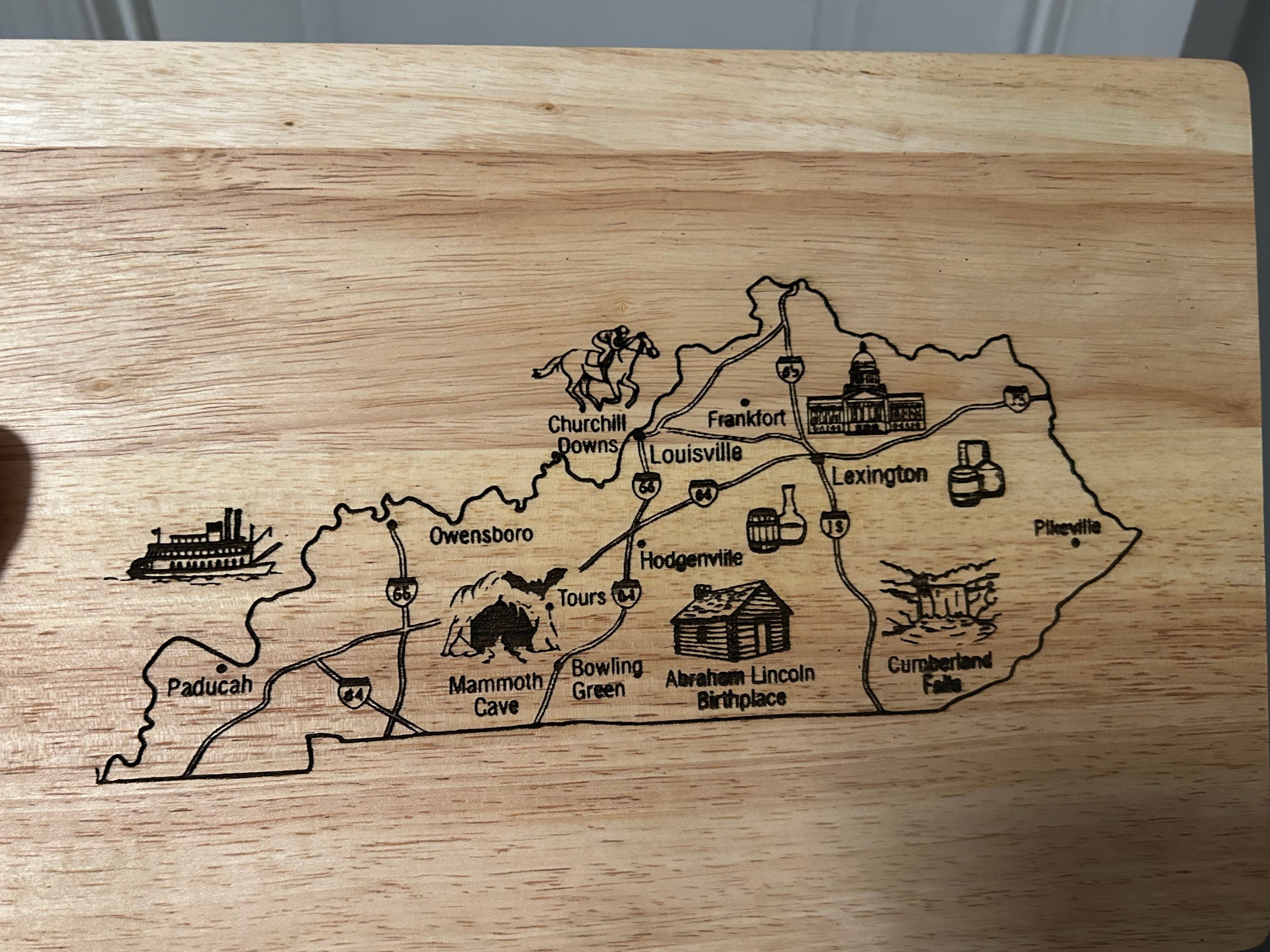 Kentucky Landmark Cutting Board