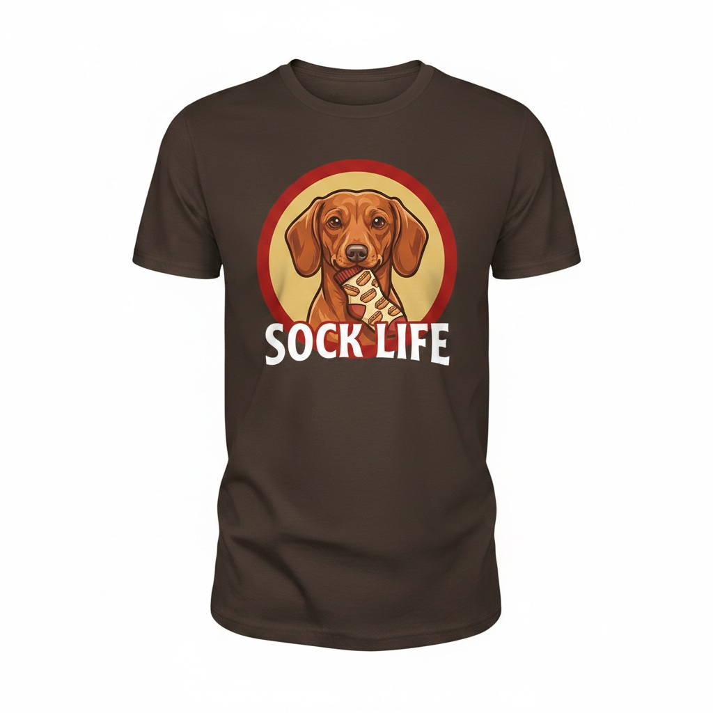 Dachshund Sock Life TShirt