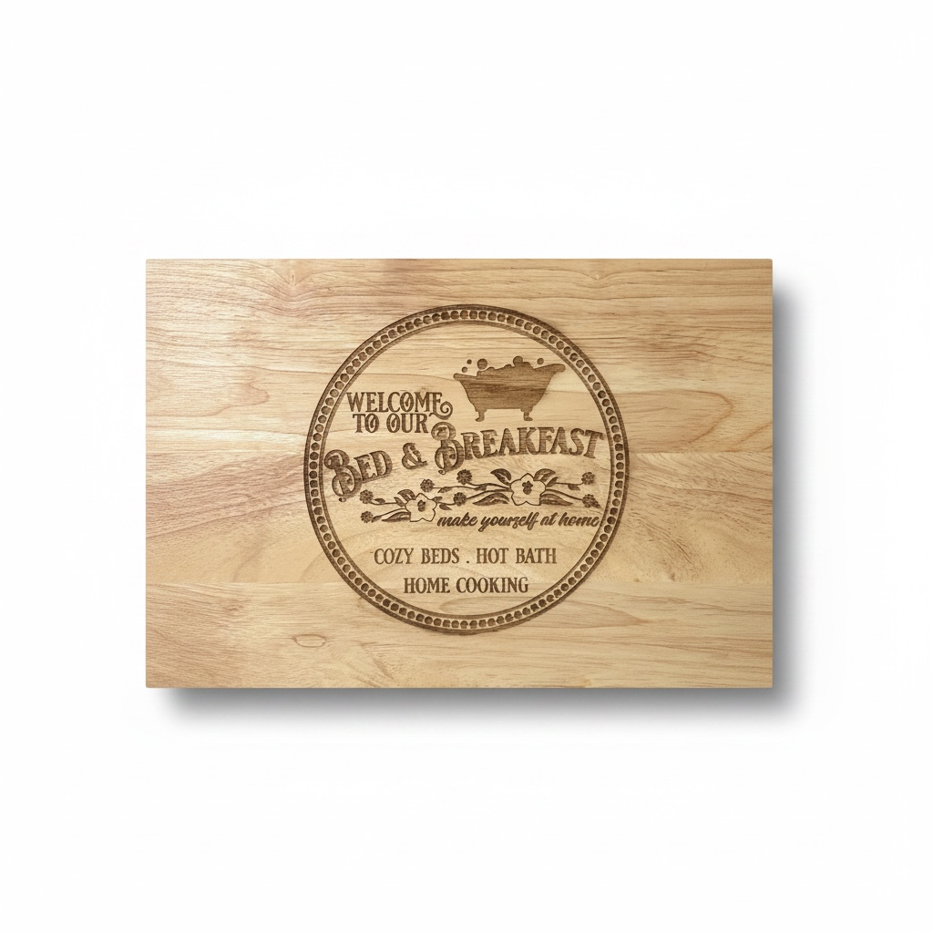 “Welcome To Our Bed & Breakfast" Cutting Board