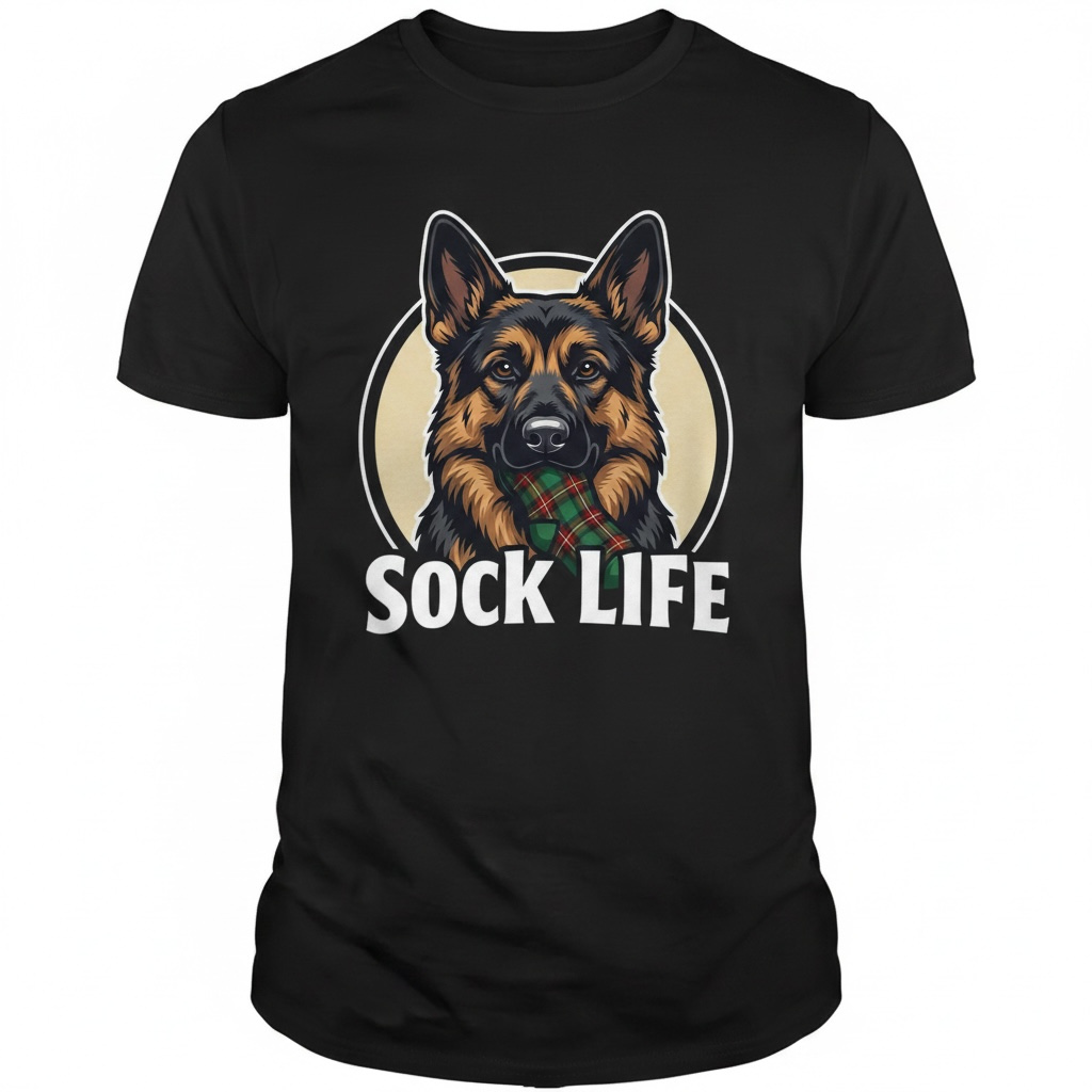 German Shepherd Sock Life TShirt
