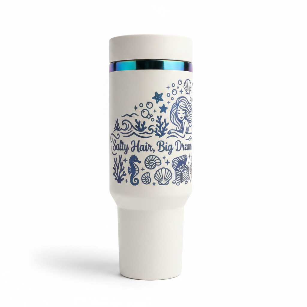 Mermaid Wishes 40oz tumbler