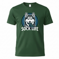 Siberian Husky Sock Life TShirt