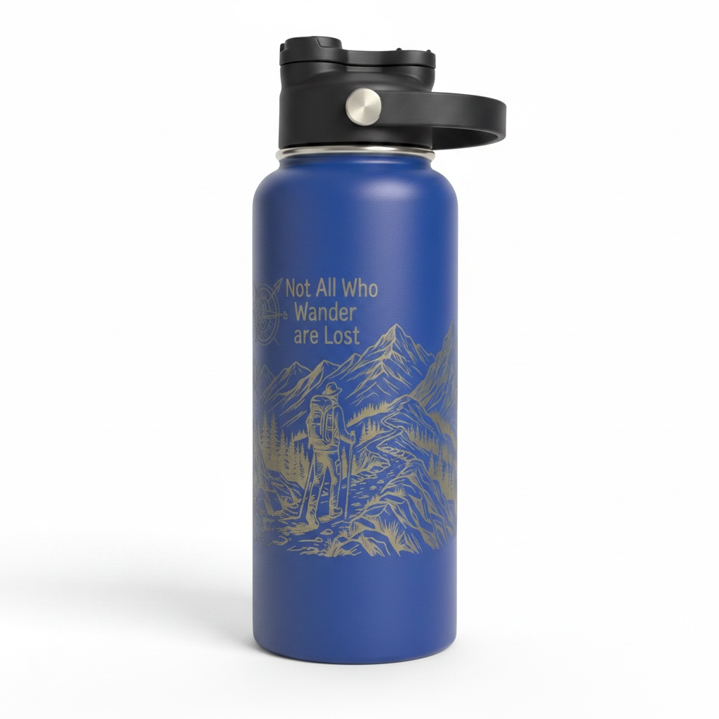 Not All Who Wander are Lost…. 32oz hydro water bottle