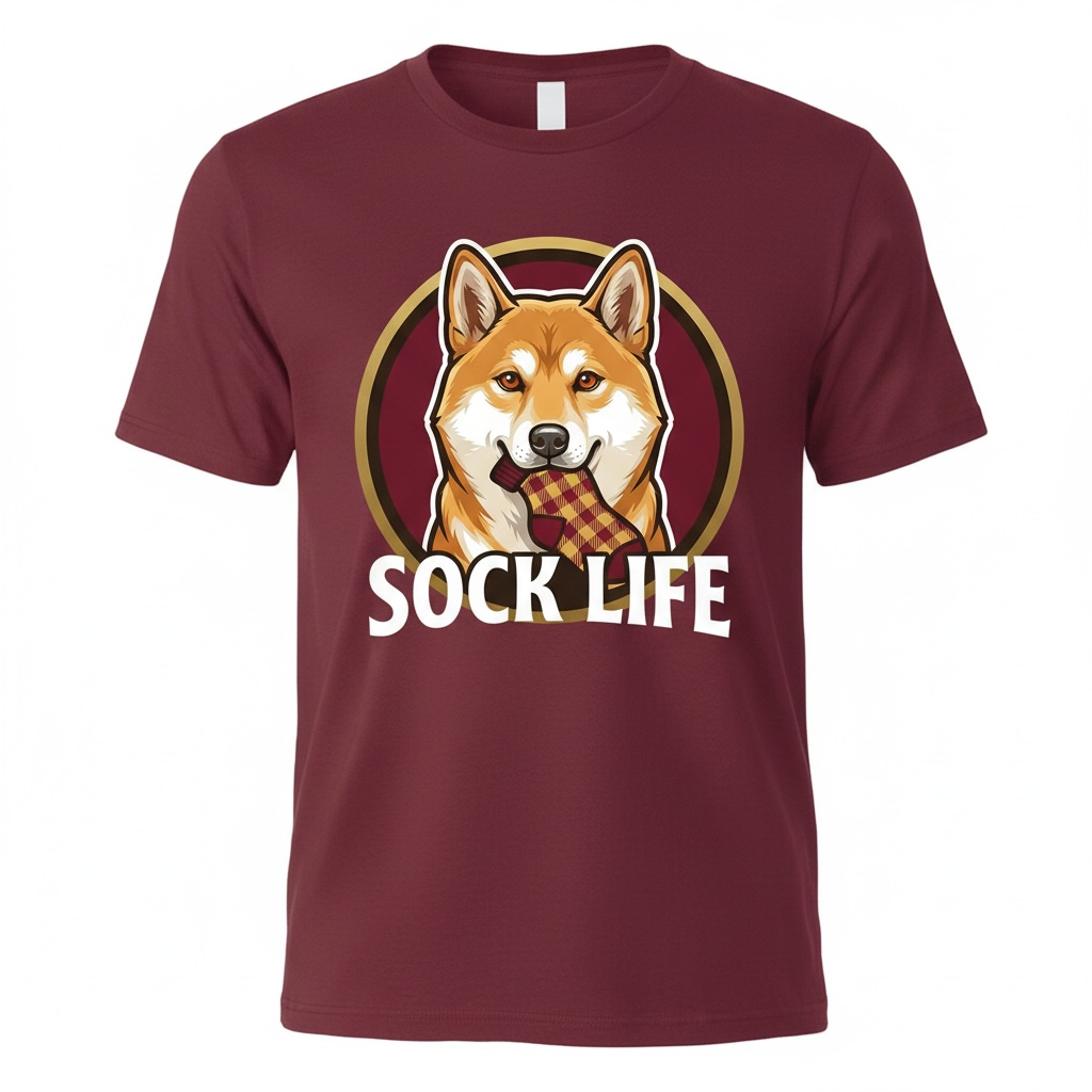 Shiba Inu Sock Life TShirt